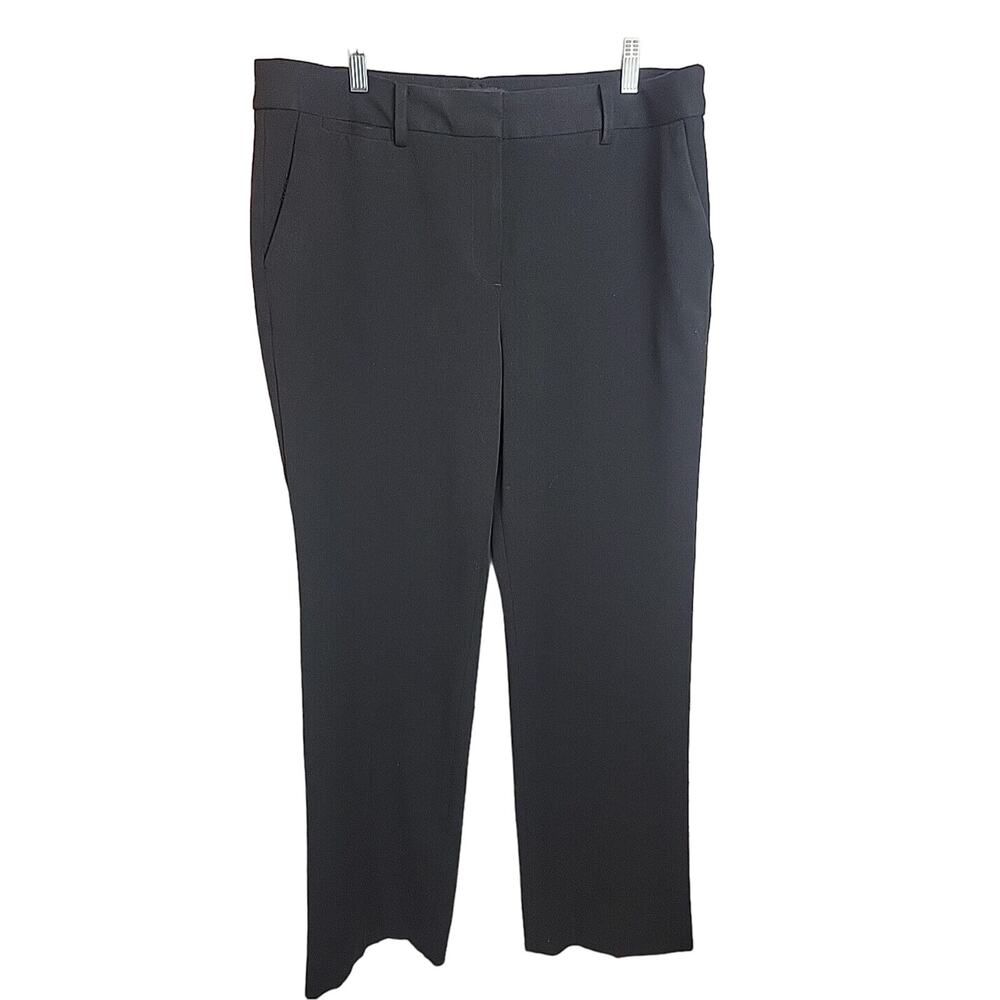 Talbots Black Barely Boot Cut High Rise Career Casual Pants Women's Plus Size 14